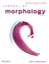 JOURNAL OF MORPHOLOGY雜志封面